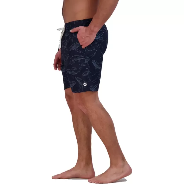 Eddie Bauer Mens SPF 50 Volley Swim Trunk  Fun Designs Comfortable and Stylish 7 InseamAtlantic