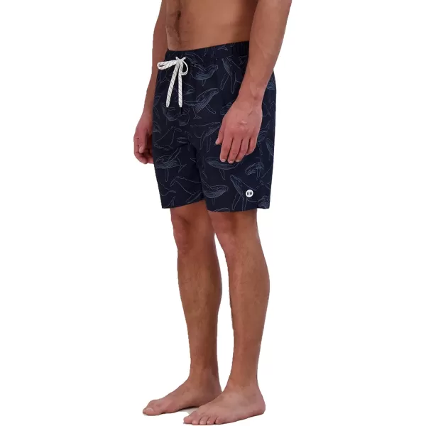 Eddie Bauer Mens SPF 50 Volley Swim Trunk  Fun Designs Comfortable and Stylish 7 InseamAtlantic