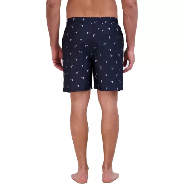 Eddie Bauer Mens SPF 50 Volley Swim Trunk  Fun Designs Comfortable and Stylish 7 InseamAtlantic Blue