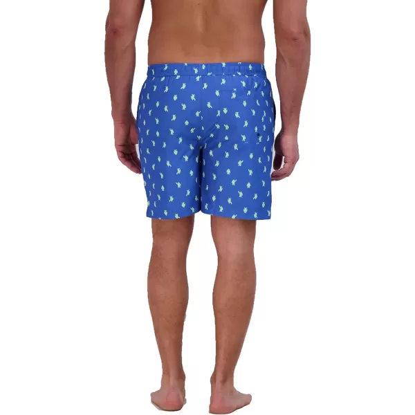 Eddie Bauer Mens SPF 50 Volley Swim Trunk  Fun Designs Comfortable and Stylish 7 InseamBlue