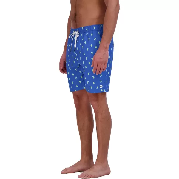 Eddie Bauer Mens SPF 50 Volley Swim Trunk  Fun Designs Comfortable and Stylish 7 InseamBlue