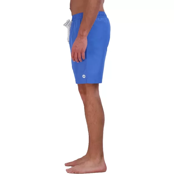 Eddie Bauer Mens SPF 50 Volley Swim Trunk  Fun Designs Comfortable and Stylish 7 InseamBrilliant Blue