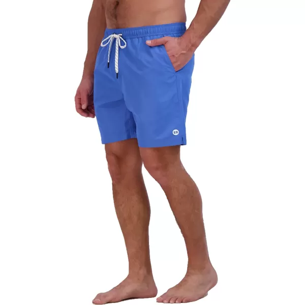 Eddie Bauer Mens SPF 50 Volley Swim Trunk  Fun Designs Comfortable and Stylish 7 InseamBrilliant Blue