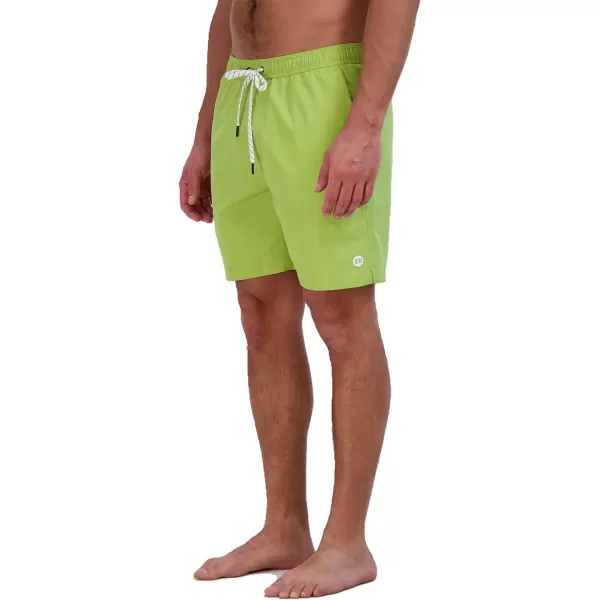 Eddie Bauer Mens SPF 50 Volley Swim Trunk  Fun Designs Comfortable and Stylish 7 InseamCitron