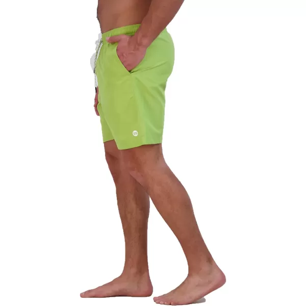 Eddie Bauer Mens SPF 50 Volley Swim Trunk  Fun Designs Comfortable and Stylish 7 InseamCitron