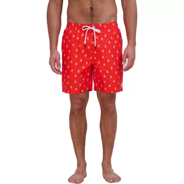 Eddie Bauer Mens SPF 50 Volley Swim Trunk  Fun Designs Comfortable and Stylish 7 InseamCoral