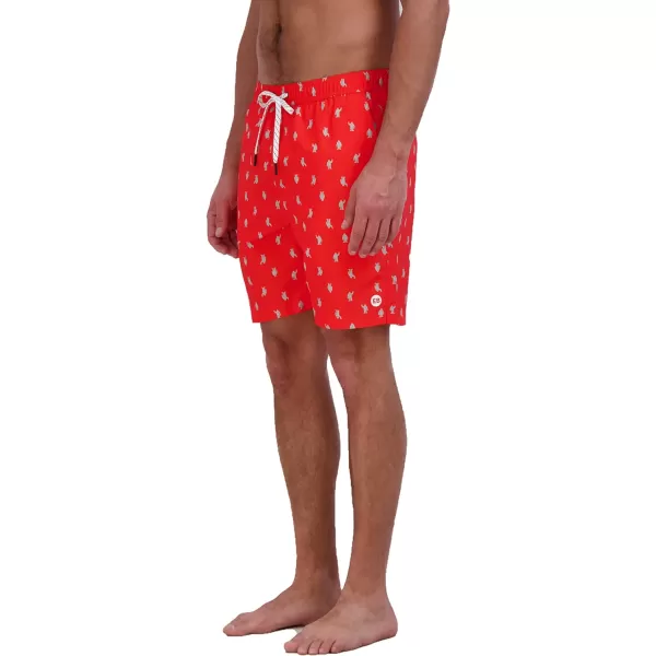 Eddie Bauer Mens SPF 50 Volley Swim Trunk  Fun Designs Comfortable and Stylish 7 InseamCoral