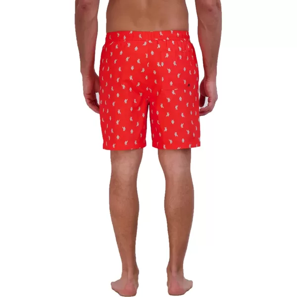 Eddie Bauer Mens SPF 50 Volley Swim Trunk  Fun Designs Comfortable and Stylish 7 InseamCoral