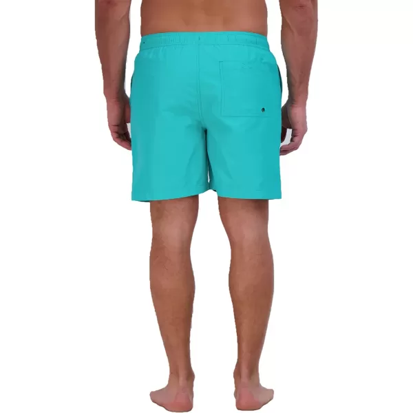 Eddie Bauer Mens SPF 50 Volley Swim Trunk  Fun Designs Comfortable and Stylish 7 InseamTurquoise