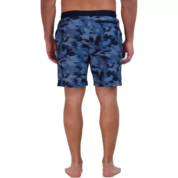 Eddie Bauer Mens SPF 50 Volley Swim Trunk 8 Inseam Comes with Comfort Liner  Ultimate Comfort  StretchAtlantic Blue