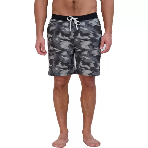 Eddie Bauer Mens SPF 50 Volley Swim Trunk 8 Inseam Comes with Comfort Liner  Ultimate Comfort  StretchBlack