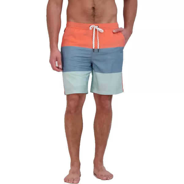 Eddie Bauer Mens SPF 50 Volley Swim Trunk 8 Inseam Comes with Comfort Liner  Ultimate Comfort  StretchCeladon