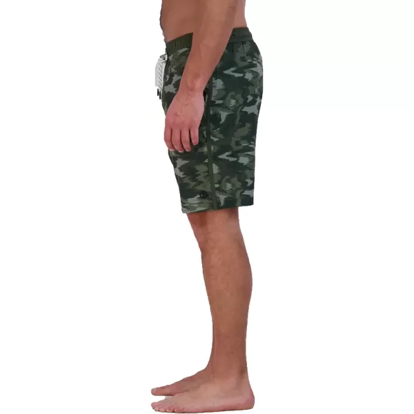 Eddie Bauer Mens SPF 50 Volley Swim Trunk 8 Inseam Comes with Comfort Liner  Ultimate Comfort  StretchDark Loden