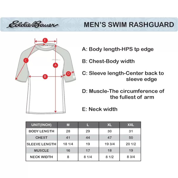 Eddie Bauer Mens Short Sleeve Colorblock Rashguard Shirt  UPF 40 Sun Protection  Tailored for Outdoor PursuitsCement