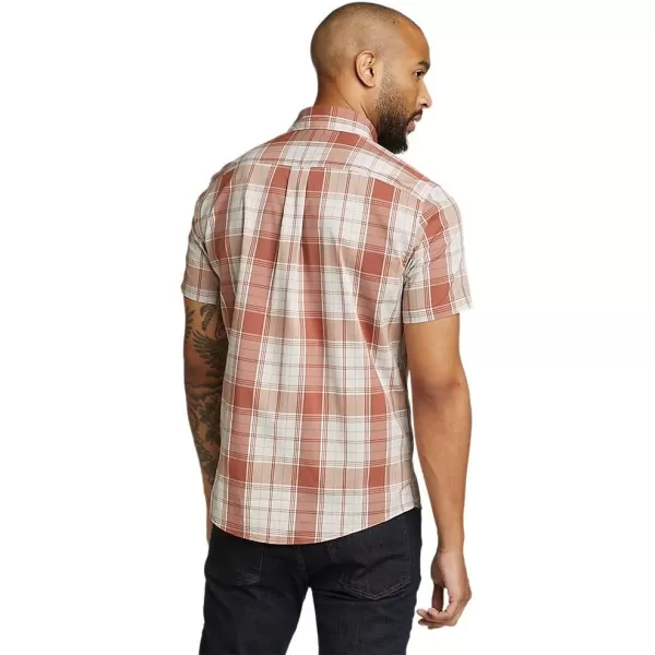 Eddie Bauer Mens ShortSleeve Voyager Flex ShirtCocoa