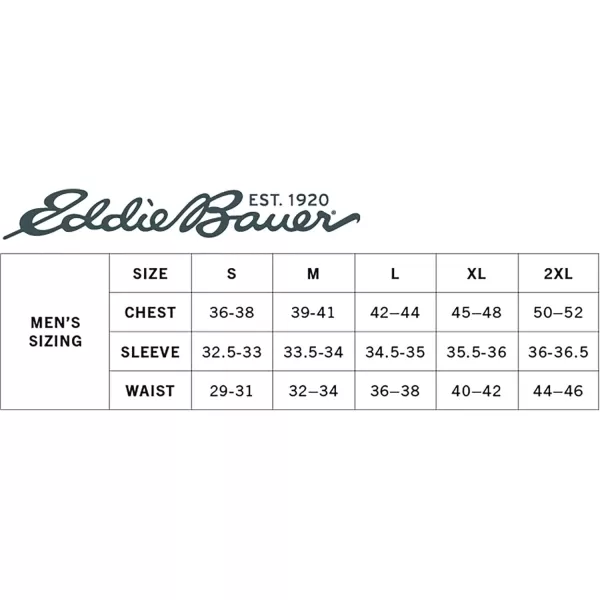 Eddie Bauer Mens Standard ClassicHeather GreyWhiteBlack