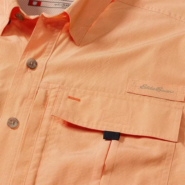 Eddie Bauer Mens UPF Guide 20 ShortSleeve ShirtCantaloupe