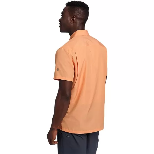 Eddie Bauer Mens UPF Guide 20 ShortSleeve ShirtCantaloupe