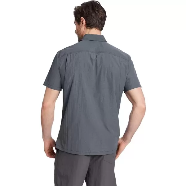 Eddie Bauer Mens UPF Guide 20 ShortSleeve ShirtNavy