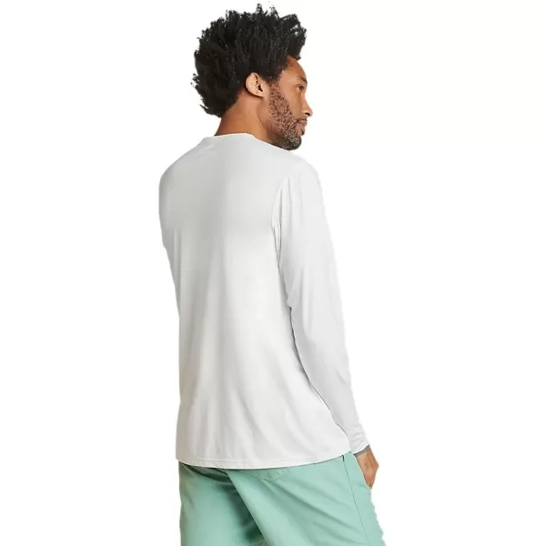 Eddie Bauer Mens UPF LongSleeve CrewWhite