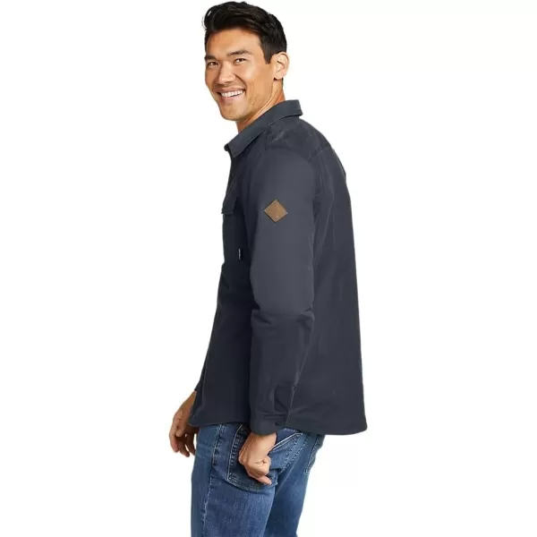 Eddie Bauer Mens Voyager FleeceLined Shirt JacketTall Storm