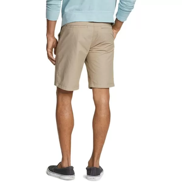 Eddie Bauer Mens Voyager Flex 10 Chino ShortsRegular Light Khaki