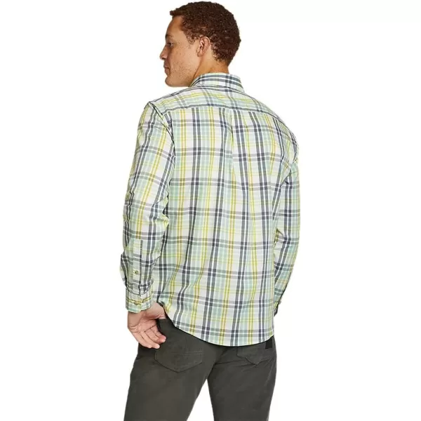 Eddie Bauer Mens Voyager Flex LongSleeve ShirtBottle Green