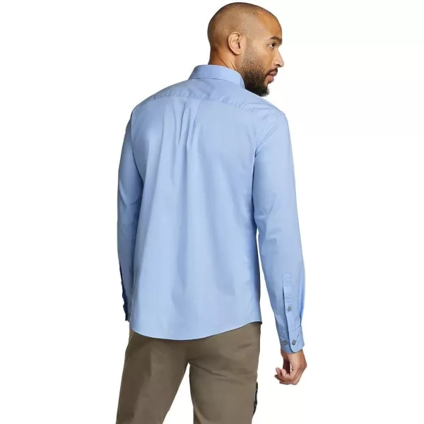 Eddie Bauer Mens Voyager Flex LongSleeve ShirtFrench Blue