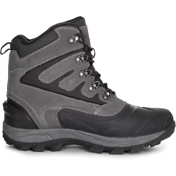 Eddie Bauer Mens Waterproof Hiking Snow BootBlack