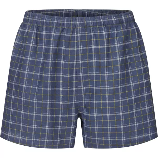 Eddie Bauer Mens Woven Comfortable Boxer Shorts Underwear 3 PackNavy Douglas CheckHunter PlaidRed Tartan