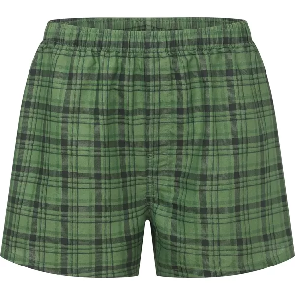 Eddie Bauer Mens Woven Comfortable Boxer Shorts Underwear 3 PackRed TartanGrey StewardFraser Plaid