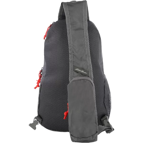 Eddie Bauer Stowaway Packable 10L Sling 30 Made from Polyester with Lightly Padded Shoulder StrapDark Smoke