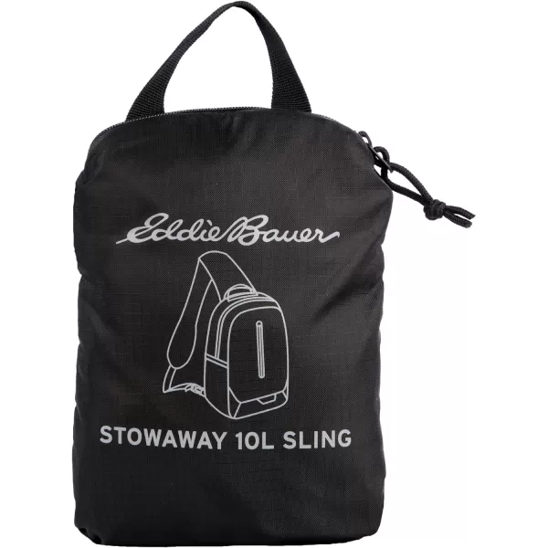 Eddie Bauer Stowaway Packable 10L Sling 30 Made from Polyester with Lightly Padded Shoulder StrapOynx