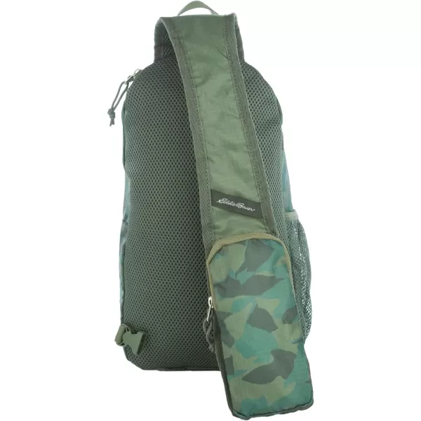 Eddie Bauer Stowaway Packable 10L Sling 30 Made from Polyester with Lightly Padded Shoulder StrapSprig