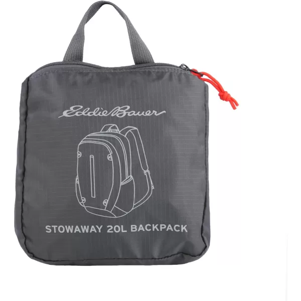 Eddie Bauer Stowaway Packable 20L BackpackMade from Ripstop Polyester Onyx One SizeDark Smoke