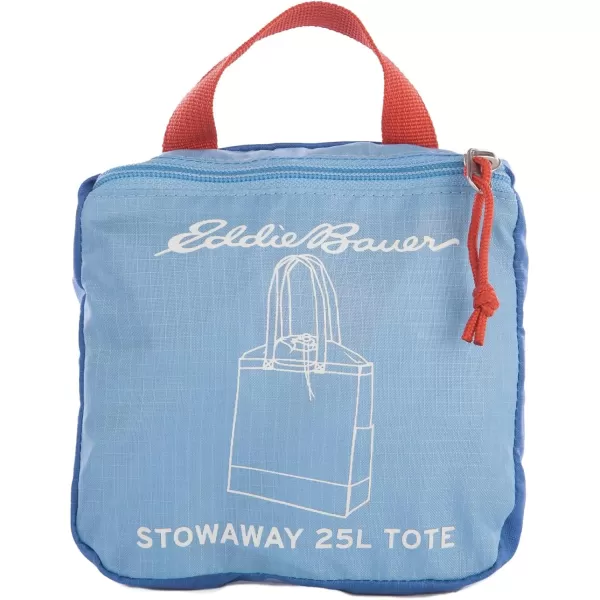 Eddie Bauer Stowaway Packable 25l Cinch Tote with Adjustable CordLock Closure and Exterior Slip PocketCoast