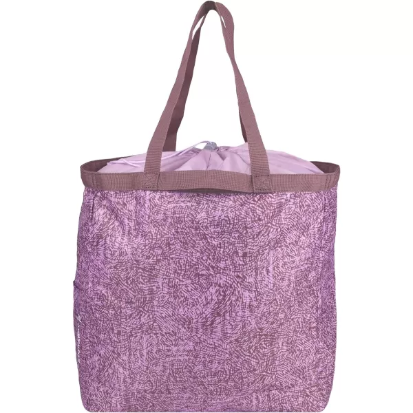 Eddie Bauer Stowaway Packable 25l Cinch Tote with Adjustable CordLock Closure and Exterior Slip PocketLilac