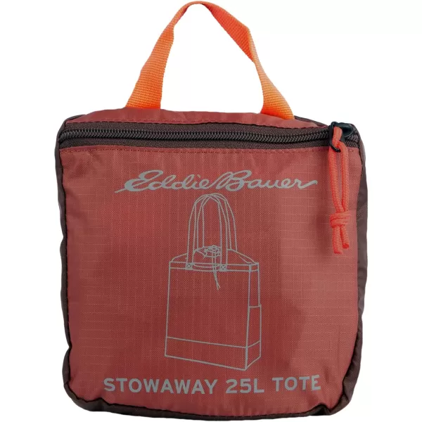 Eddie Bauer Stowaway Packable 25l Cinch Tote with Adjustable CordLock Closure and Exterior Slip PocketMaroon