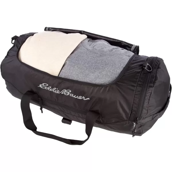 Eddie Bauer Stowaway Packable 45l Duffel BagMade from Ripstop PolyesterOnyx