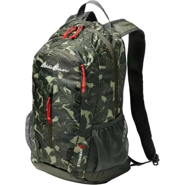 Eddie Bauer Stowaway Packable BackpackMade from Ripstop Polyester Sprig 20LDark Loden