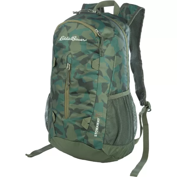 Eddie Bauer Stowaway Packable BackpackMade from Ripstop Polyester Sprig 20LDark Loden