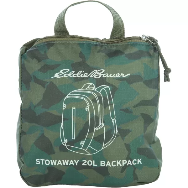 Eddie Bauer Stowaway Packable BackpackMade from Ripstop Polyester Sprig 20LSprig