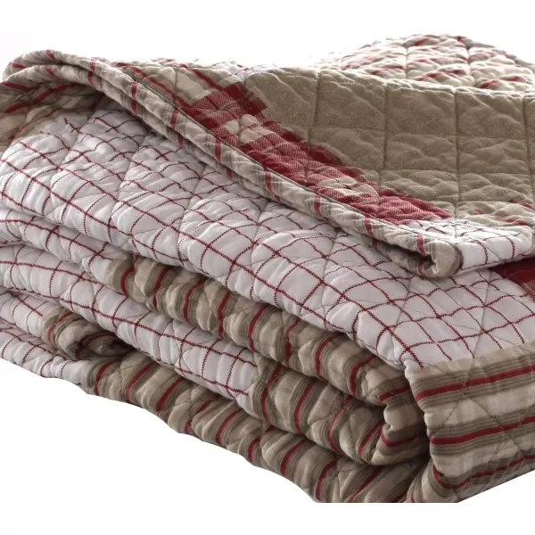 Eddie Bauer Throw Blanket Reversible Cotton Quilted Bedding Home Decor for All Seasons 50 x 60 Camano Island RedEddie Bauer Throw Blanket Reversible Cotton Quilted Bedding Home Decor for All Seasons 50 x 60 Camano Island Red