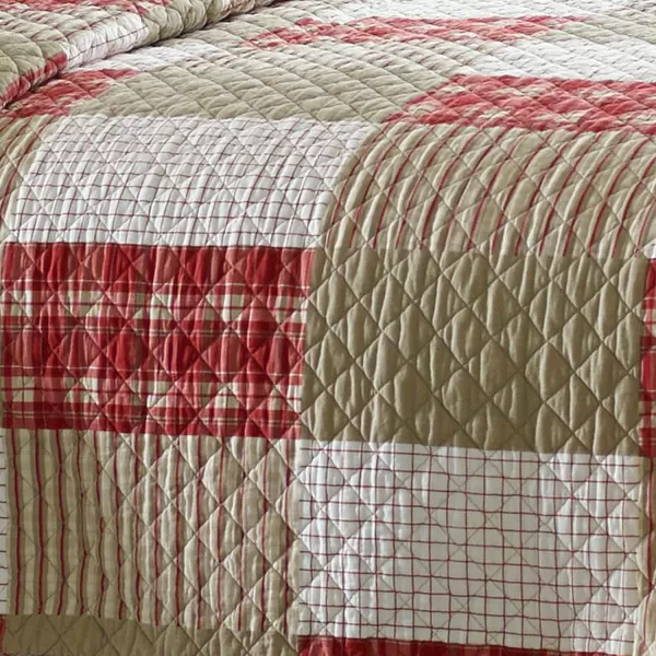 Eddie Bauer Throw Blanket Reversible Cotton Quilted Bedding Home Decor for All Seasons 50 x 60 Camano Island RedEddie Bauer Throw Blanket Reversible Cotton Quilted Bedding Home Decor for All Seasons 50 x 60 Camano Island Red