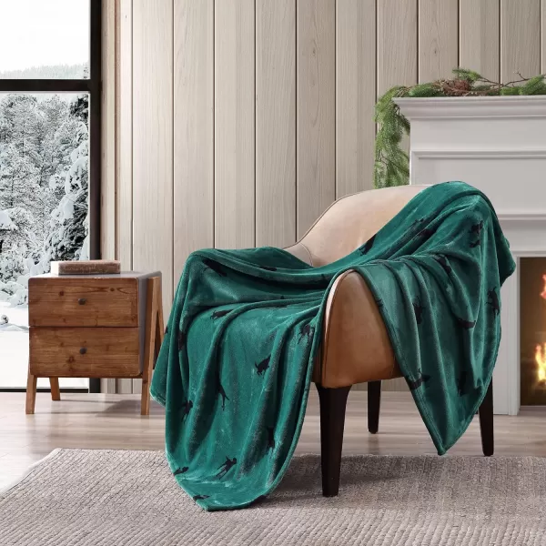 Eddie Bauer Throw Blanket Ultra Soft Plush Fleece Bedding Home Decor for All Seasons 50 x 70 Americana Plaid RedThrow Buddy the Dog Green