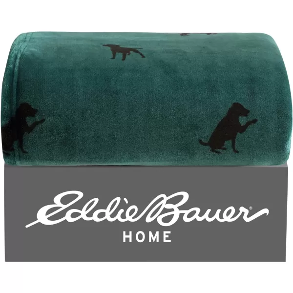 Eddie Bauer Throw Blanket Ultra Soft Plush Fleece Bedding Home Decor for All Seasons 50 x 70 Americana Plaid RedThrow Buddy the Dog Green