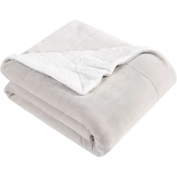 Eddie Bauer Throw Blanket Ultra Soft Plush Home Dcor All Season Bedding Ultra Lux Solid Red 50 x 60Sherpa Reverse Oyster