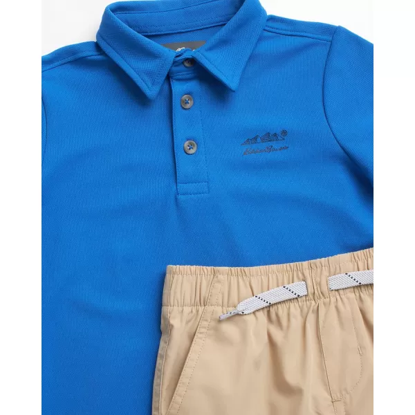 Eddie Bauer Toddler Boys Shorts Set  Polo Shirt and Shorts Matching Outfit  Clothing Set for Toddler Boys 2T4TBlueKhaki