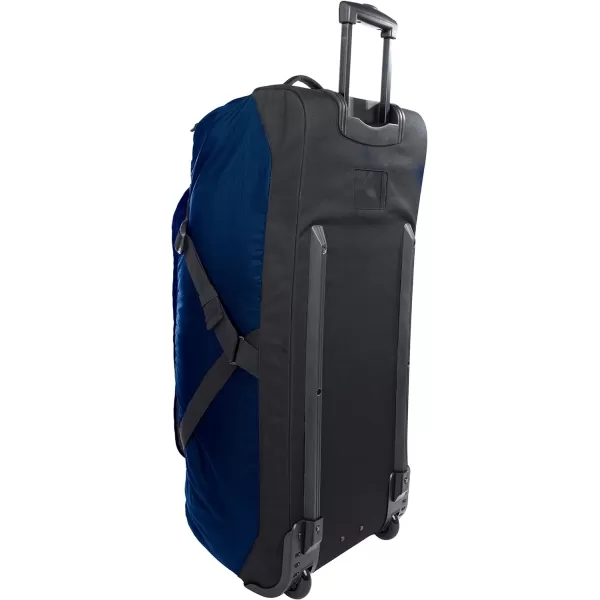 Eddie Bauer Traverse 32 Rolling Duffel BagMade from Ripstop Polyester with Telescoping HandleMedium Indigo