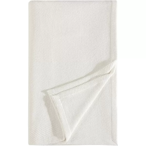 Eddie Bauer Twin Blanket Solid Reversible Cotton Bedding Home Decor for All Seasons Textured Twill White TwinTwin Textured Twill White